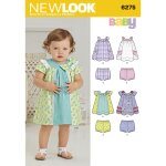 Patron new look 6275 - robe et culotte bb - newlook - mondial tissus