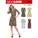 Patron new look 6301 - robe portefeuille femme - mondial tissus
