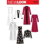 Patron new look 6305 - robe et veste deux longueurs - mondial tissus