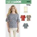 Patron new look 6434 - t - shirt femme - newlook - mondial tissus