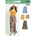 Patron new look 6456 - jupe femme - newlook - mondial tissus