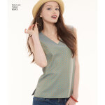 Patron new look 6543 - blouse pour femme av - mondial tissus