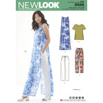 Patron new look 6566 - haut et tunique t - newlook - mondial tissus