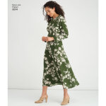 Patron new look 6574 - robe longue - mondial tissus
