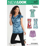 Patron new look 6577 - tunique pour femme - newlook - mondial tissus