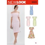 Patron new look 6615 - robe  larges bret - mondial tissus