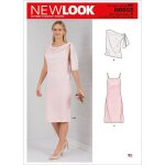 Patron new look 6653 robe femme 36  46 - newlook - mondial tissus