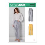 Patron new look 6660 pantalon haut 38  50 - newlook - mondial tissus
