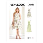 Patron new look 6665 robe patineuse mi - longue - mondial tissus