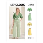 Patron new look 6677 veste et pantalon - newlook - mondial tissus