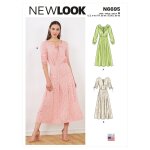 Patron new look 6695 robe 23 au 44 - newlook - mondial tissus