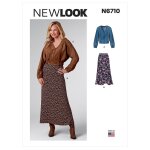 Patron new look 6710 ensemble veste / jupe du 36 au 46 - newlook - mondial tissus