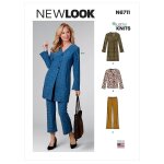 Patron new look 6711 ensemble veste / pantalon du 36 au 48 - newlook - mondial tissus