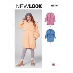 Patron new look 6716 robe chemise enfant du 3 ans au 14 ans - newlook - mondial tissus