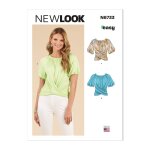 Patron new look 6733 hauts cache coeur - newlook - mondial tissus