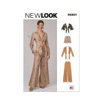 Patron new look 6801 haut shorts et pantalon femme - newlook - mondial tissus
