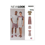 Patron new look 6805 v�tements de nuit unisexe - newlook - mondial tissus