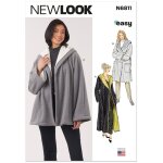 Patron new look 6811 - manteau en deux longueurs et veste pour jeunes femmes 32 - 50 - newlook - mondial ...