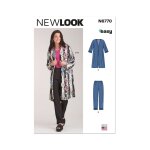 Patron new look n 6770 veste et pantalon 38 au 50 - newlook - mondial tissus