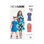 Patron new look n6773 robe tricot enfant 3 au 14 ans - mondial tissus