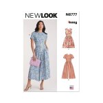 Patron new look n6777 robe combinaison femme 36 au 48 - newlook - mondial tissus
