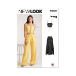 Patron new look n6779 top tricot et pantalon femme 34 au 52 - newlook - mondial tissus
