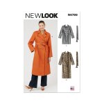 Patron new look n6788 - manteau trench en deux longueurs et ceinture pour jeunes femmes xs au xxl - ...