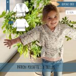 Patron pochette enfant kimono mini - oro du 2 au 12 ans - super bison - mondial tissus