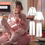 Patron pochette pyjama femme morphe du 34 au 50 - super bison - super bison - mondial tissus