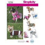 Patron simplicity s1239. a - vtement chiens 50 cm - 80 cm - simplicity - mondial tissus