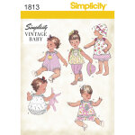 Patron simplicity s1813. a - ensemble bb 0 - 18 mois - simplicity - mondial tissus