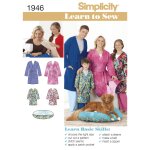 Patron simplicity s1946. a - peignoirs la famille tp - g / tp - tg - simplicity - mondial tissus