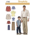 Patron simplicity s4760. a - pantalon chemise s - xl - simplicity - mondial tissus