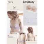 Patron simplicity 8229. a - soutien gorge armatures & culotte - simplicity - mondial tissus