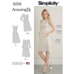 Patron simplicity s8258. aa - robe femme 38 - 46 - simplicity - mondial tissus