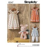 Patron simplicity s8347. a - ensemble bbs 1 an et demi - 4 ans - simplicity - mondial tissus