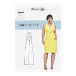Patron simplicity s9097. u5 - robe combinaison dos nu par mimi g style 44 - 52 - simplicity - mondial ...