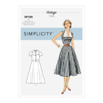 Patron simplicity s9105. h5 - robe vintage rtro fifties col revers dtachable 34 - 42 - simplicity - ...