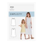 Patron simplicity s9120. hh - robe fille chasuble 3 - 6 ans - simplicity - mondial tissus