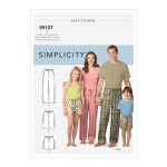 Patron simplicity s9127 - pyjama toute la famille xs - l / xs - xl - simplicity - mondial tissus