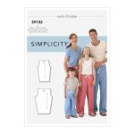 Patron simplicity s9132. a - pantalon pyjama toute la famille xs - l / xs - xl - simplicity - mondial ...