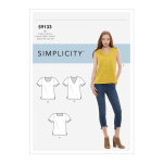 Patron simplicity s9133. u5 - blouse femme facile dclinable 44 - 52 - simplicity - mondial tissus