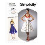 Patron simplicity s9284. ax5 - robe femme avec haut ajust dcollet c ur 32 - 40 - simplicity - mondial ...