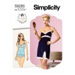 Patron simplicity s9285. e5 - ensemble nuisette, top slip 42 - 50 - simplicity - mondial tissus
