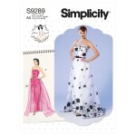 Patron simplicity s9289. a5 - robe bustier avec jupe dtachable ceinture 34 - 42 - simplicity - mondial ...
