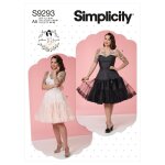 Patron simplicity s9293. e5 - jupon bustier femme 42 - 50 - simplicity - mondial tissus