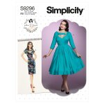 Patron simplicity s9296. a5 - robe avec haut ajust dcojupe sous - poitrine 34 - 42 - simplicity - mondial ...
