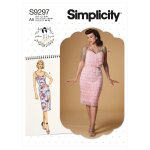 Patron simplicity s9297. a5 - robe ajuste bretelles 34 - 42 - simplicity - mondial tissus