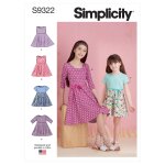 Patron simplicity s9322. cce - robe enfant enfile 3 - 6 ans - simplicity - mondial tissus