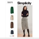 Patron simplicity s9375. h5 - jupes femme 34 - 42 - simplicity - mondial tissus